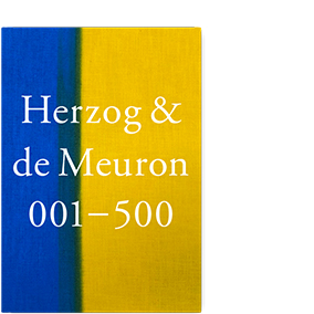 Herzog & de Meuron 001–500Collector's Edition | Simonett & Baer
